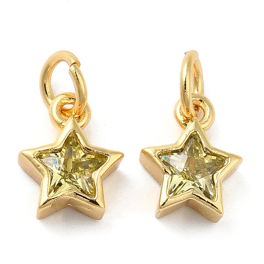 Tiny Rhinestone Star Charm