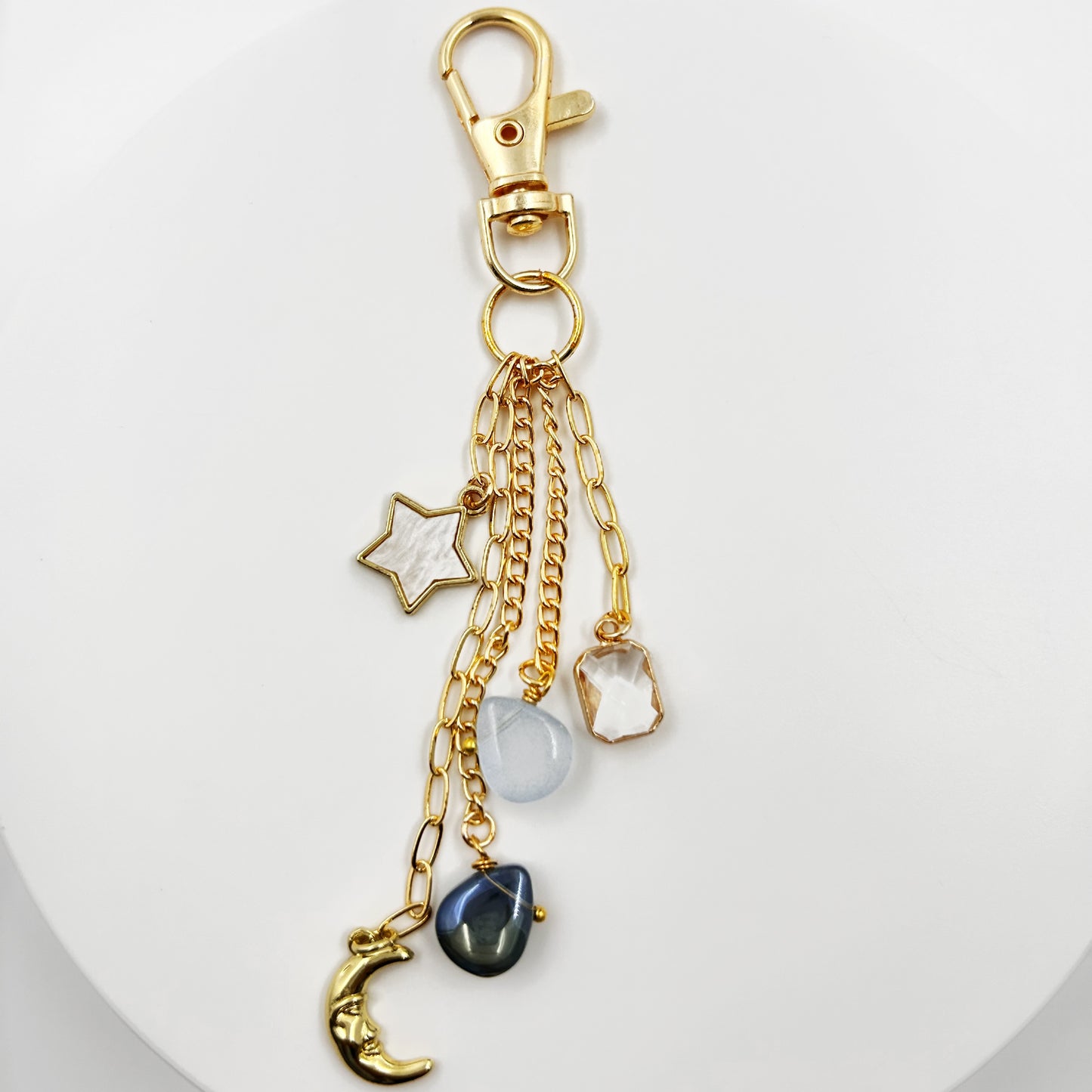 Sun and Star Bag Charm