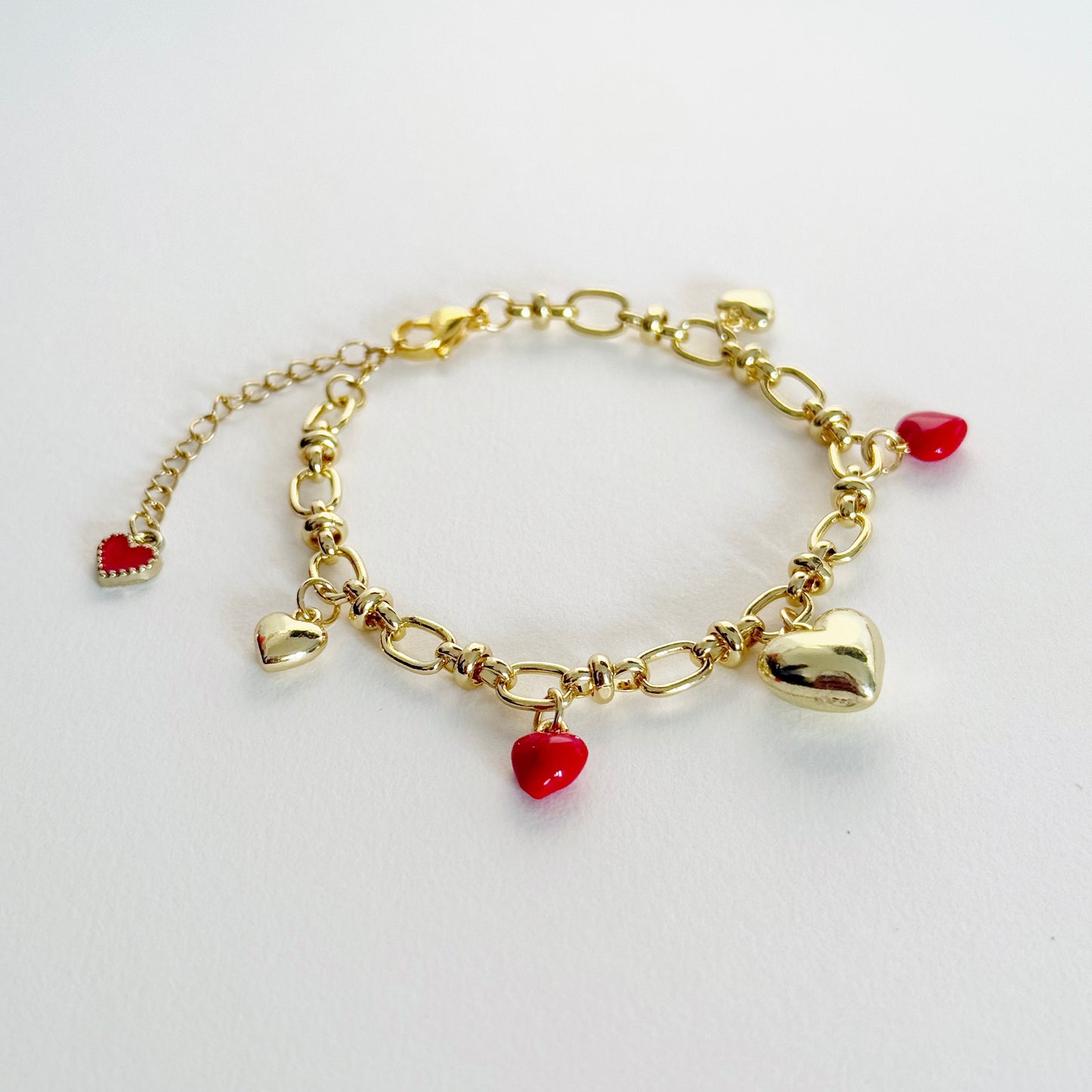 Heart Charm Bracelet