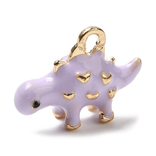 Purple Dinosaur Charm