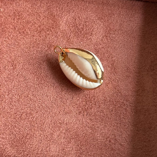 Sea Shell Charm with Gold Tinge