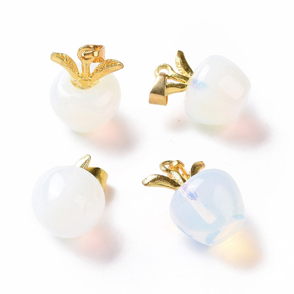 Opalite Apple Charm