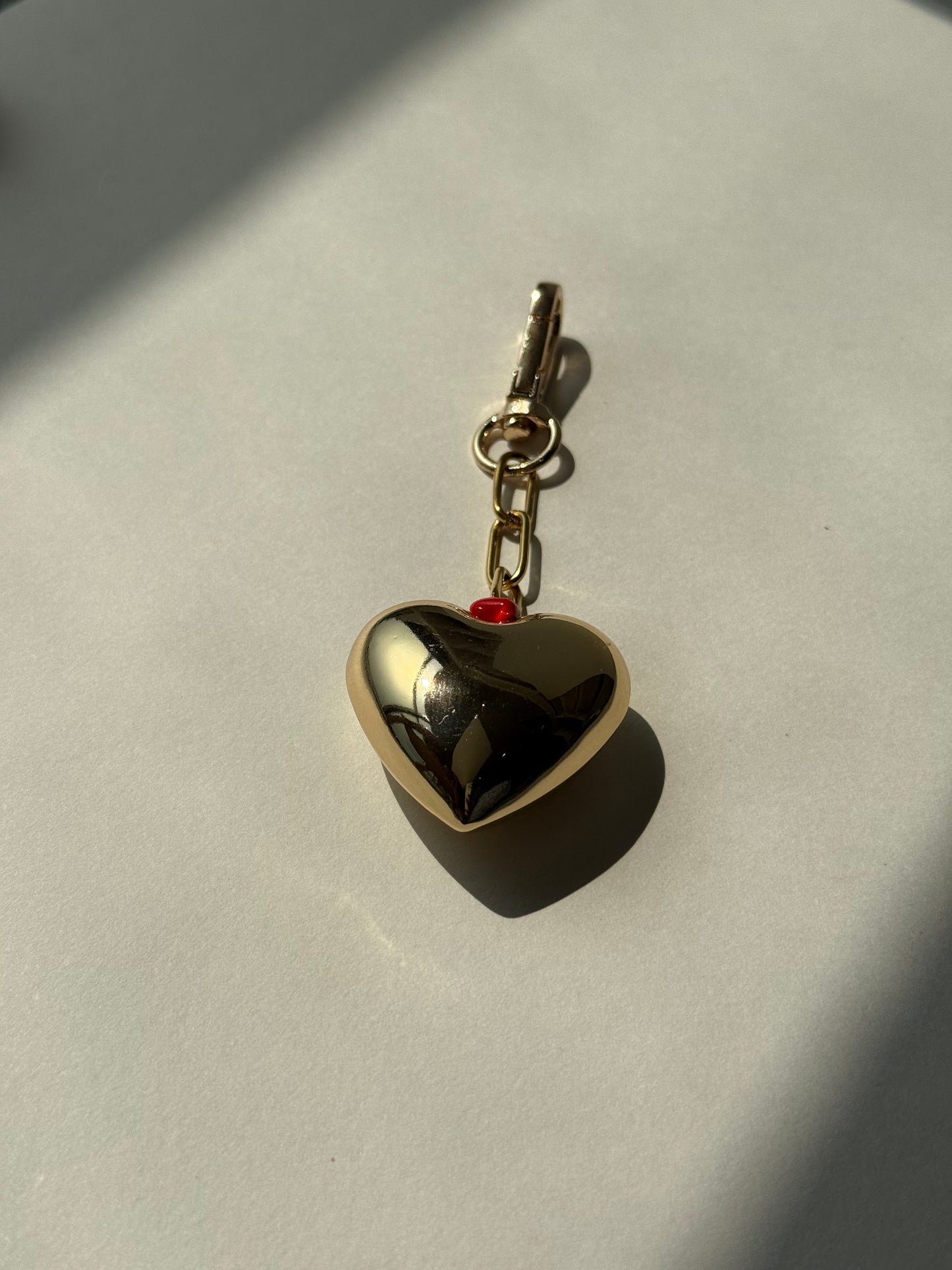 Chunky Heart Bag Charm