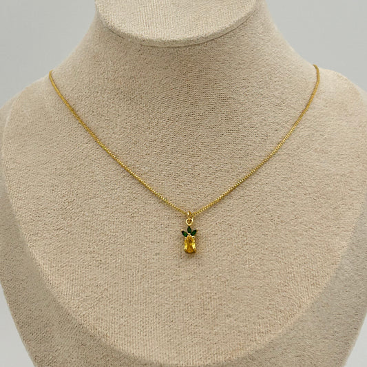 Pineapple Charm Necklace