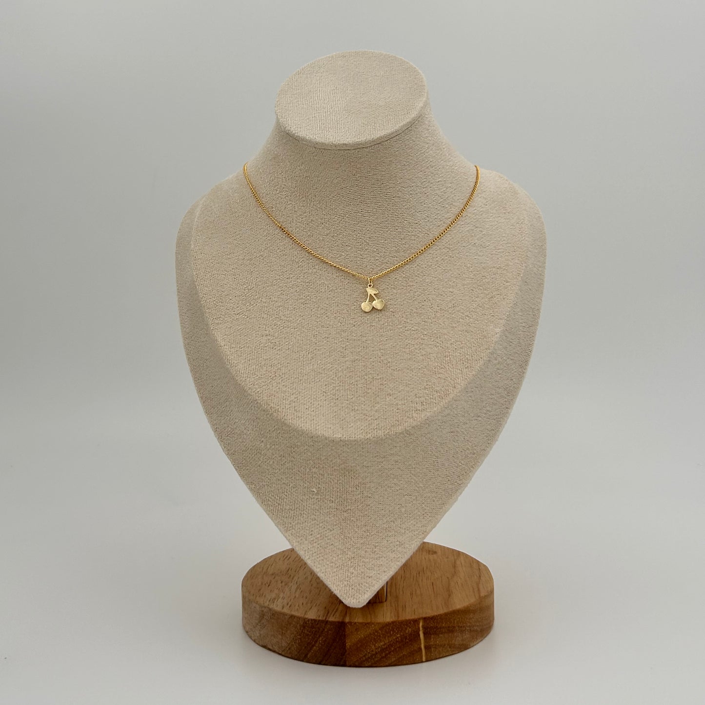 Gold Plated Cherry Necklace