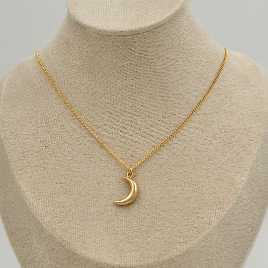 Gold Cresent Moon Necklace