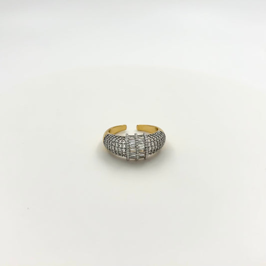 Adjustable Multi Set Zircon Ring