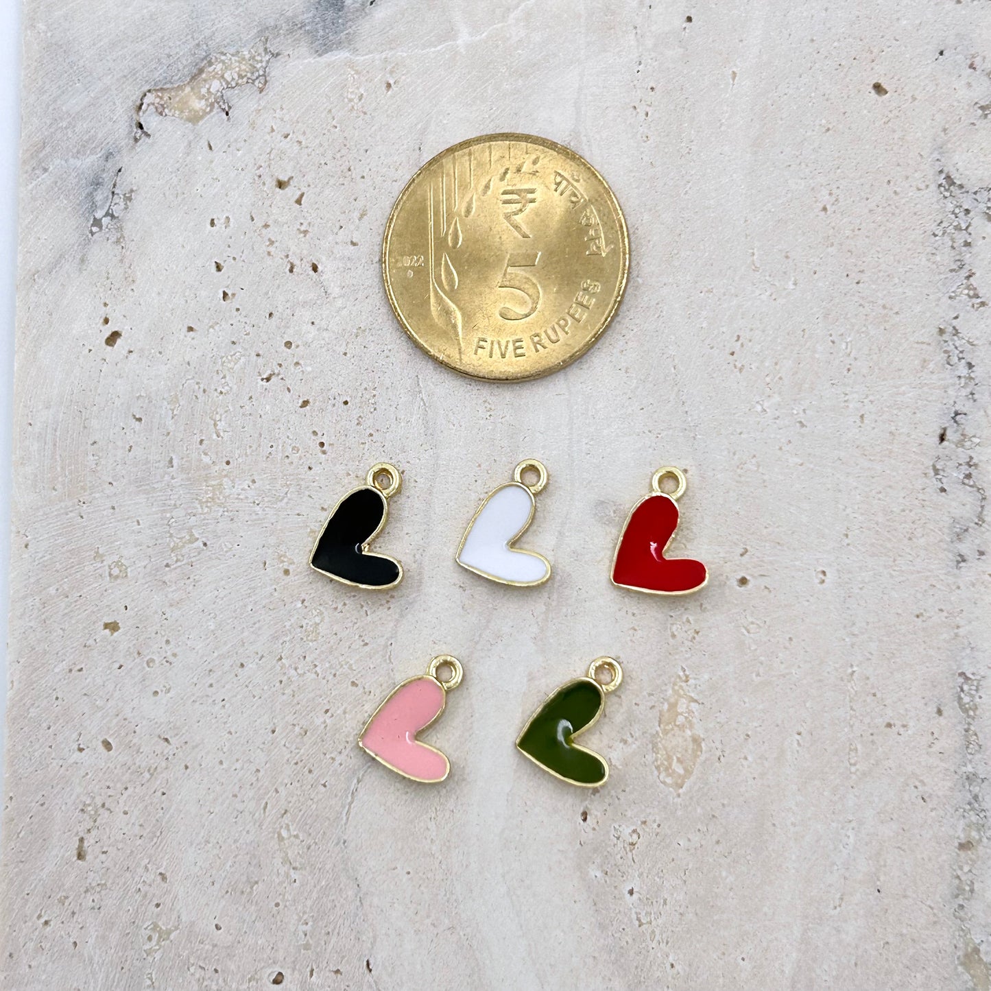 3D Heart Charms