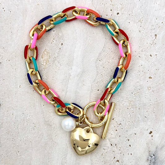 Heart Link Bracelet