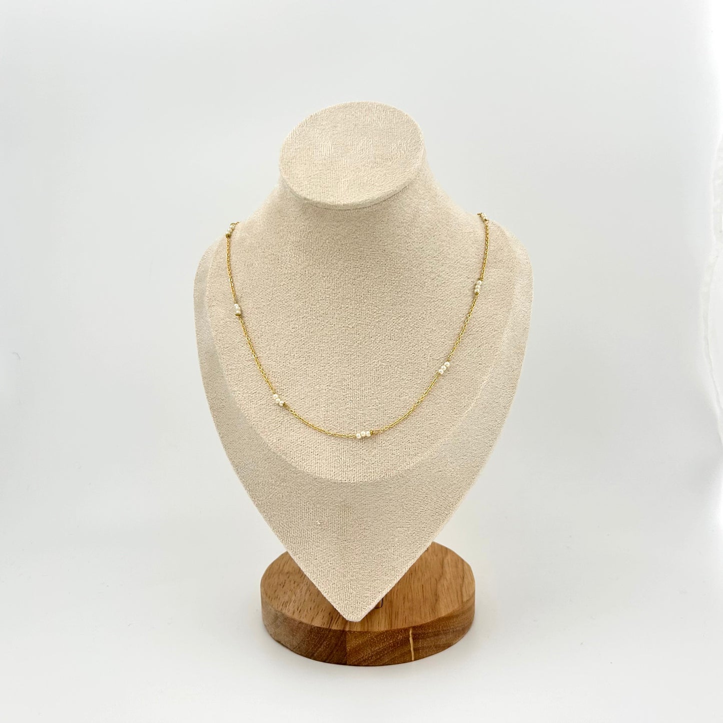 Delicate Handmade Pearl Strand Necklace