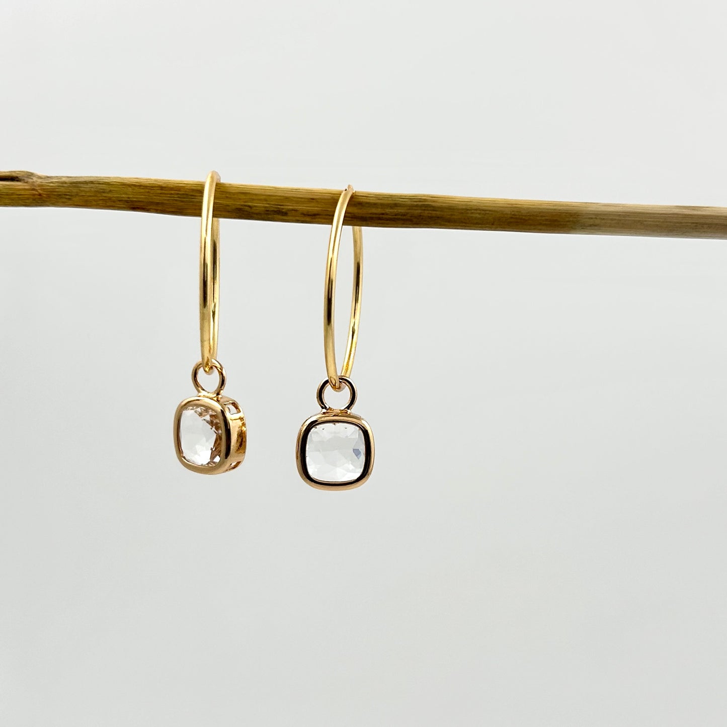 Crystal Glass Hoops