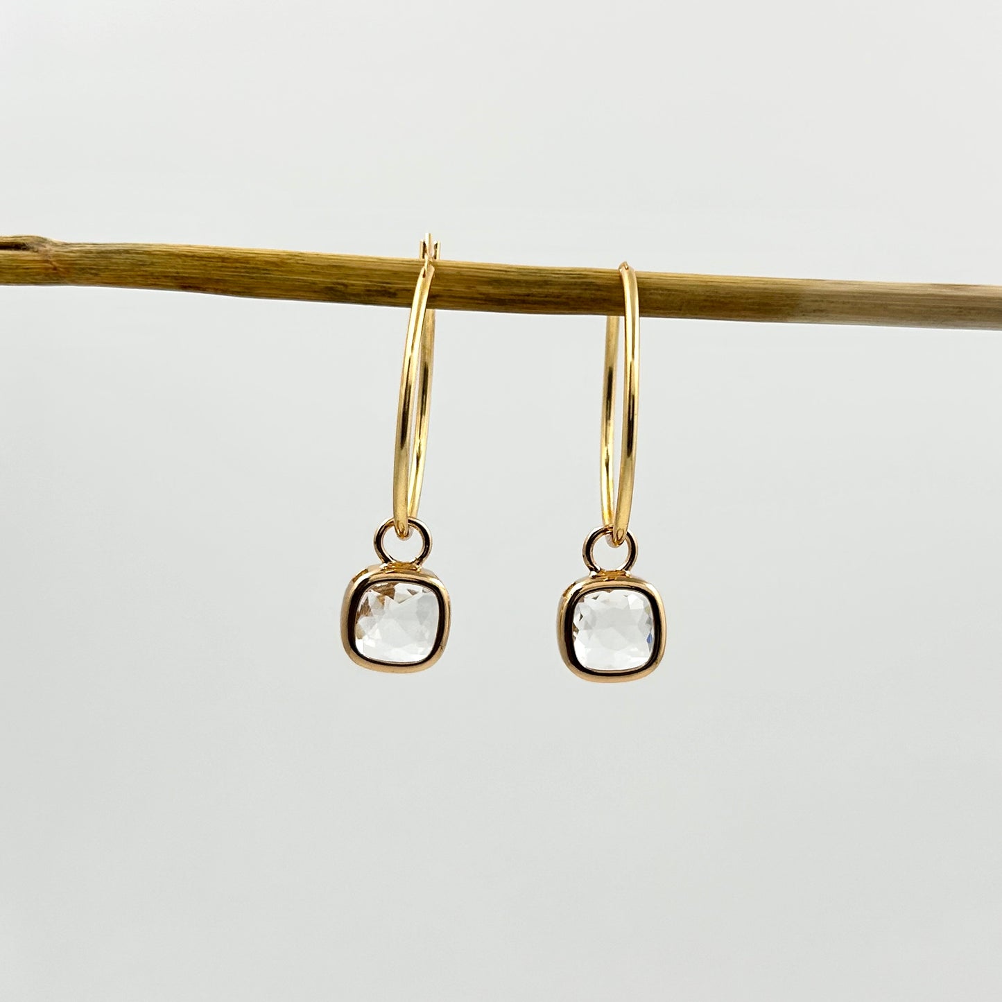 Crystal Glass Hoops