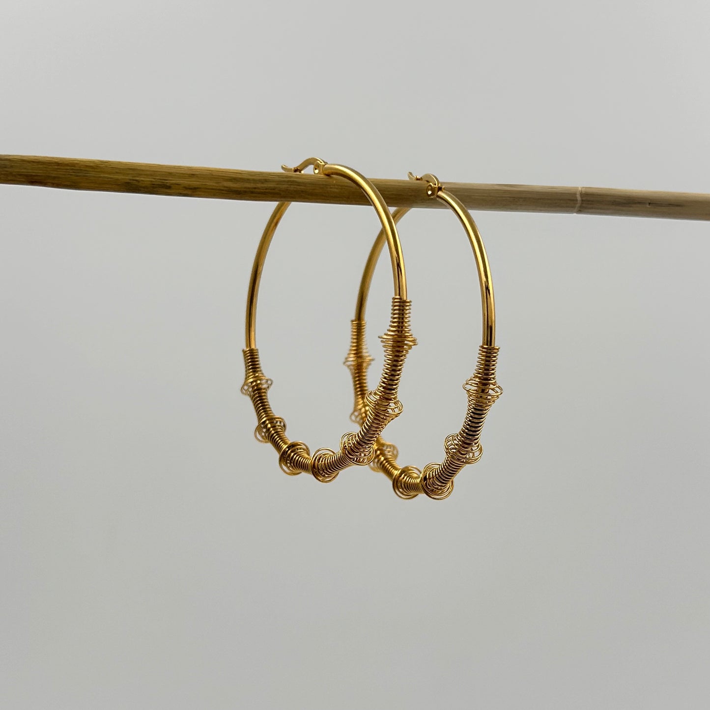 Gold Wire Hoops