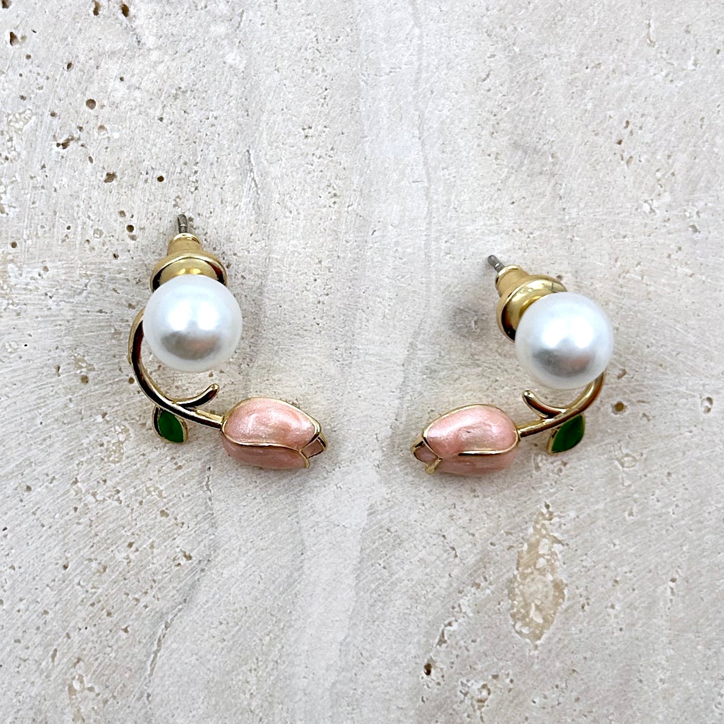 Pearl Tulip Earrings