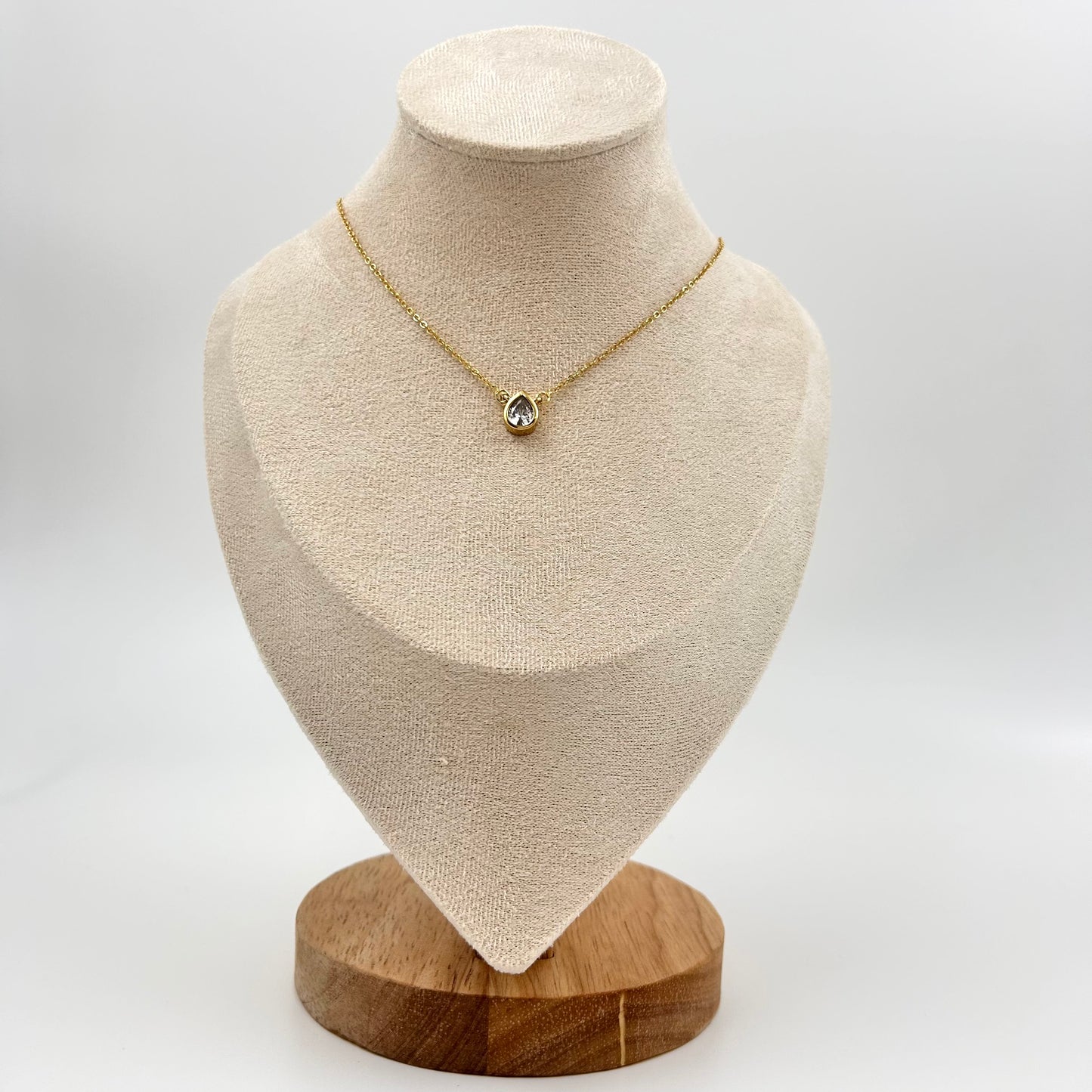 Pear Drop Dainty Necklace