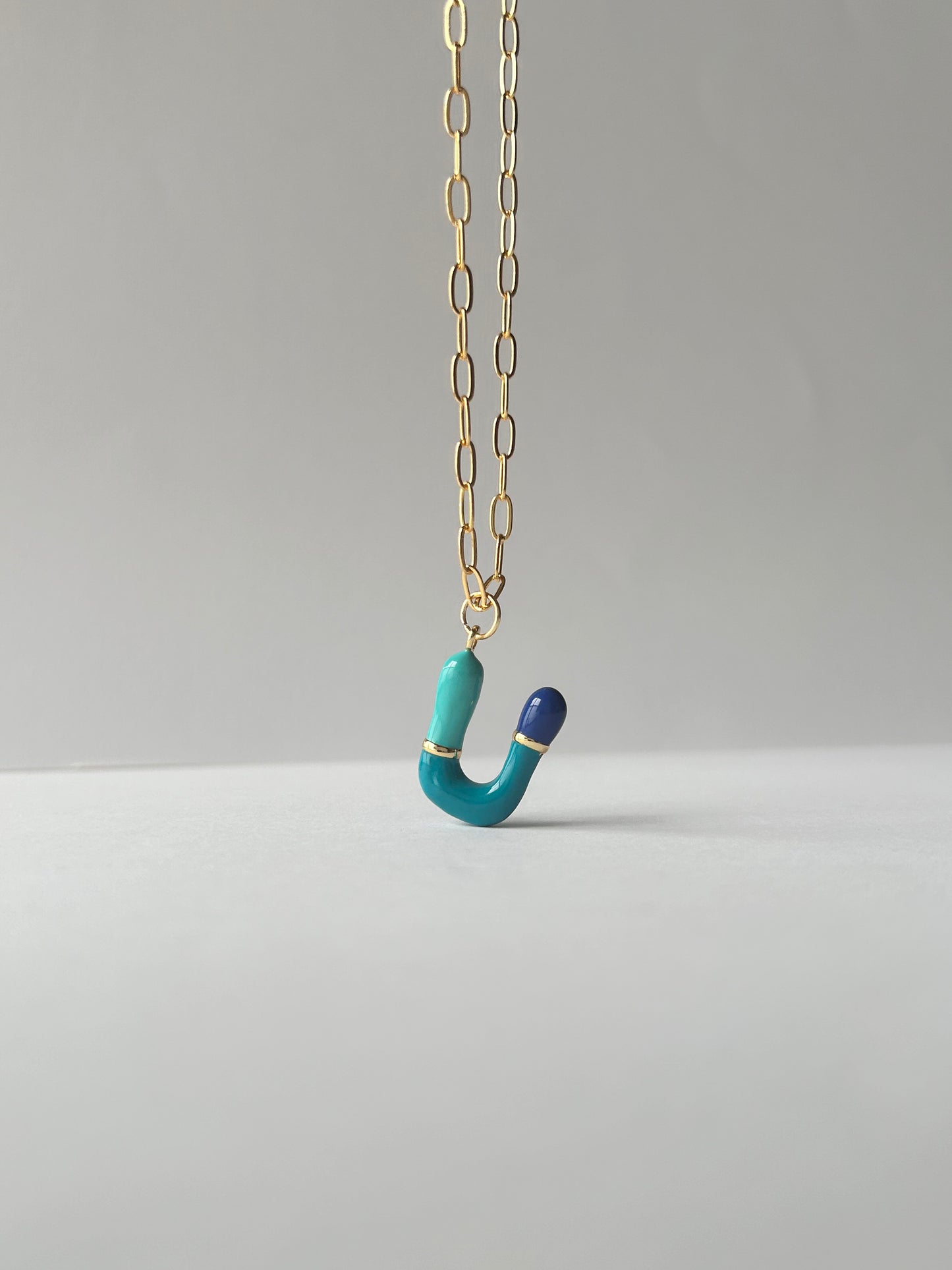 Enamel Alphabet Charm