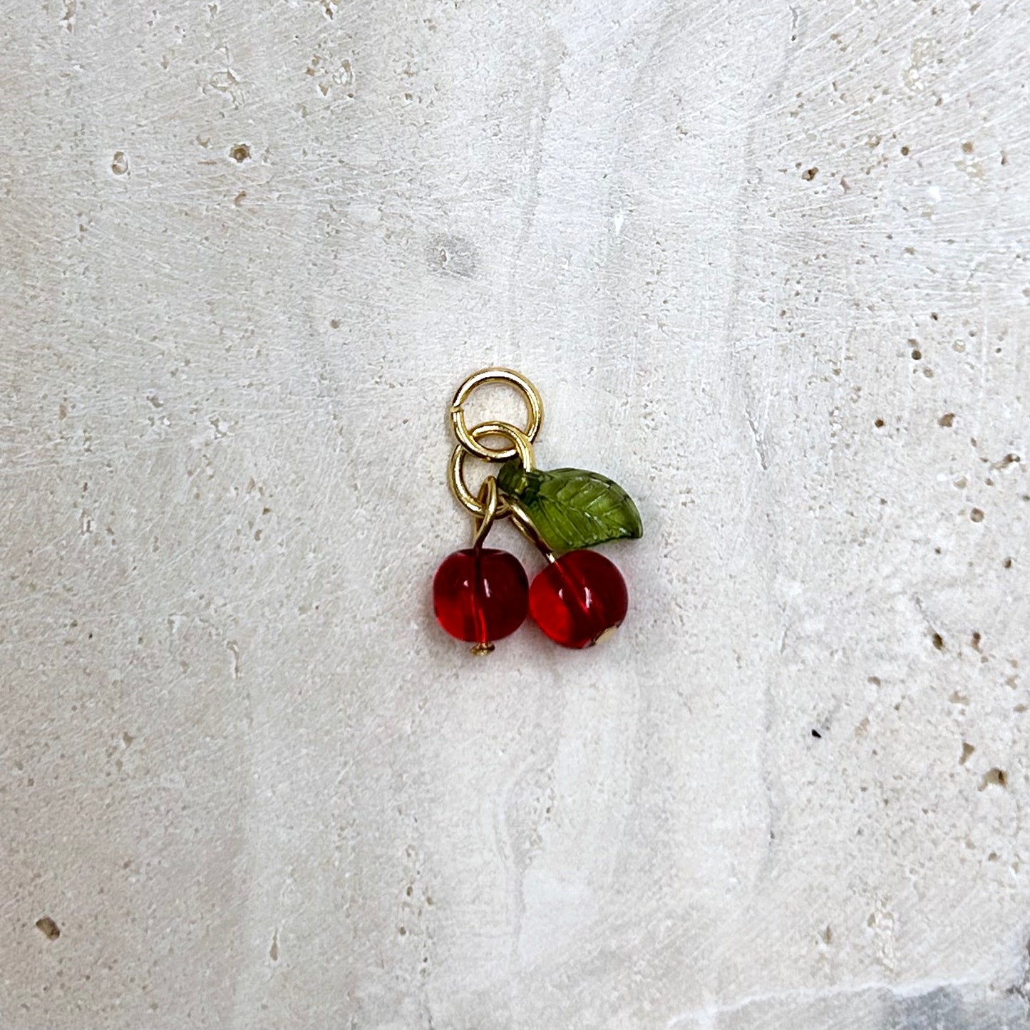 Cherry Glass Charm