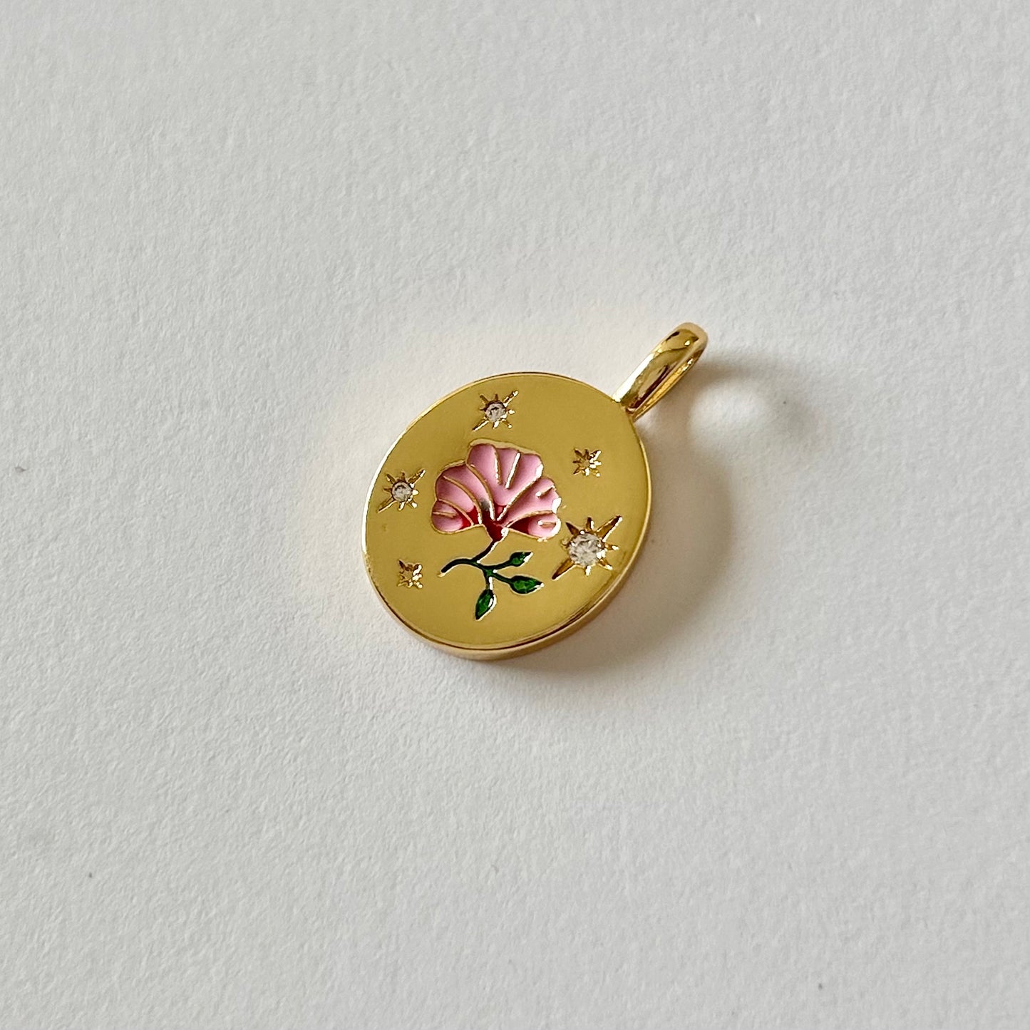 Pink Flower Charm