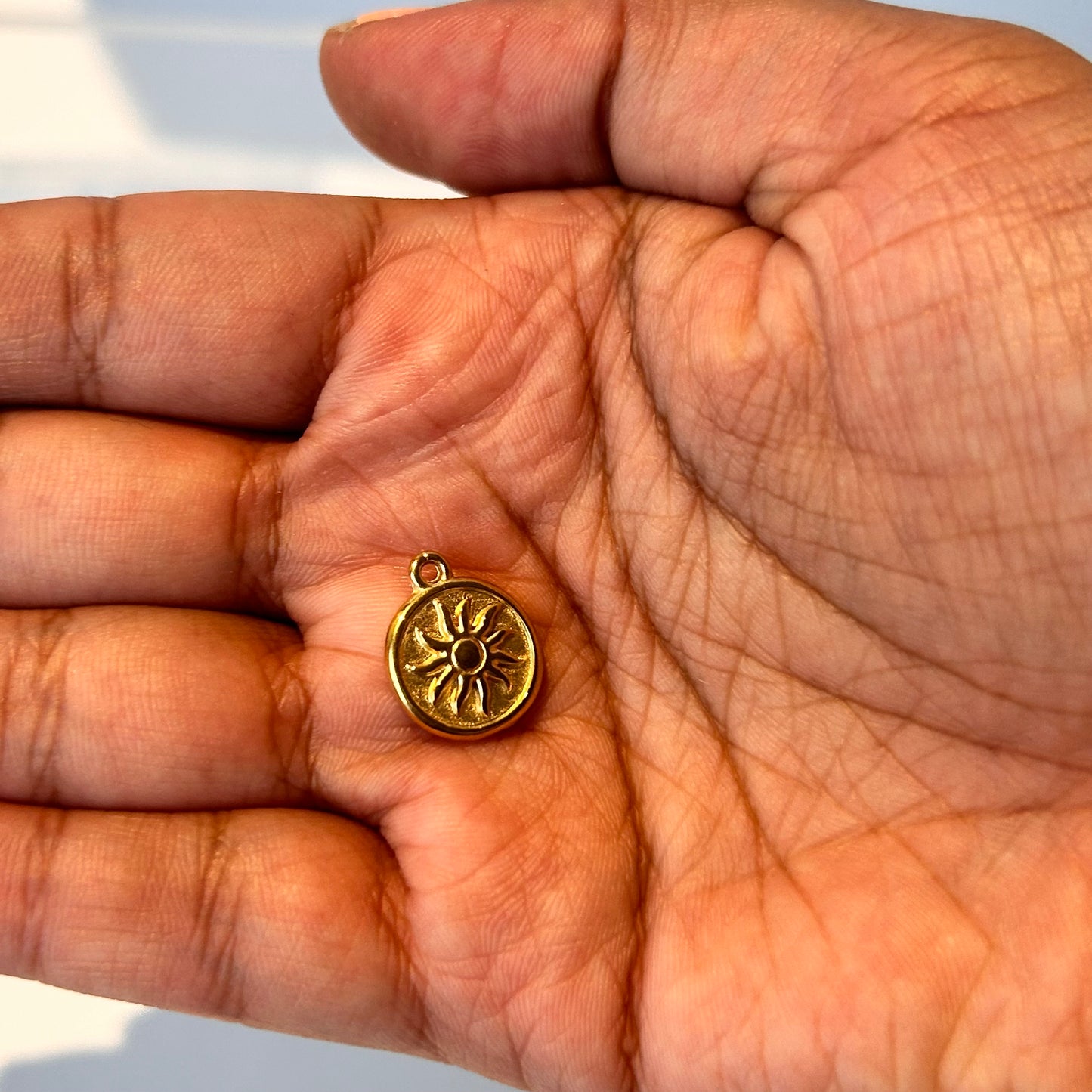 Sun Coin Charm