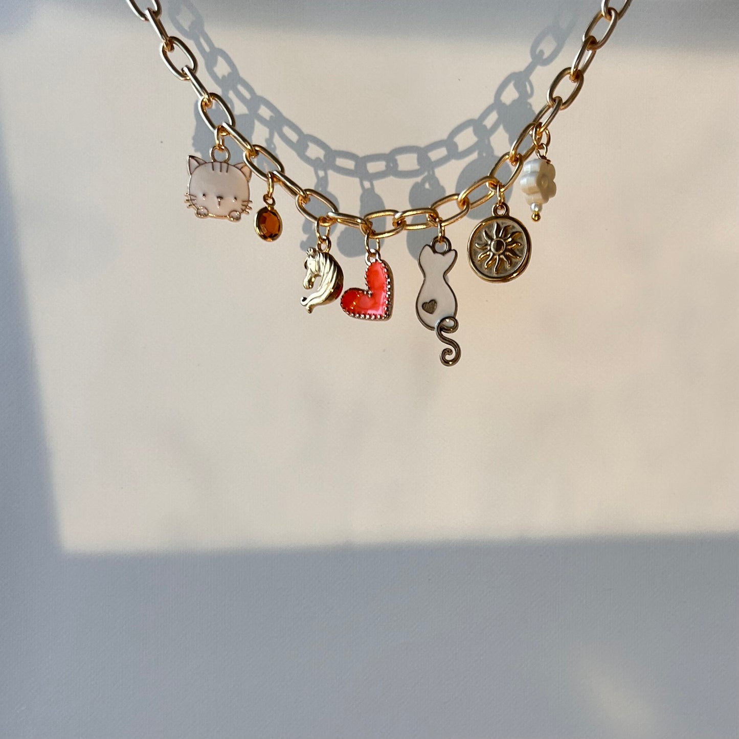 Cat Lover Pre-Made Charm Necklace