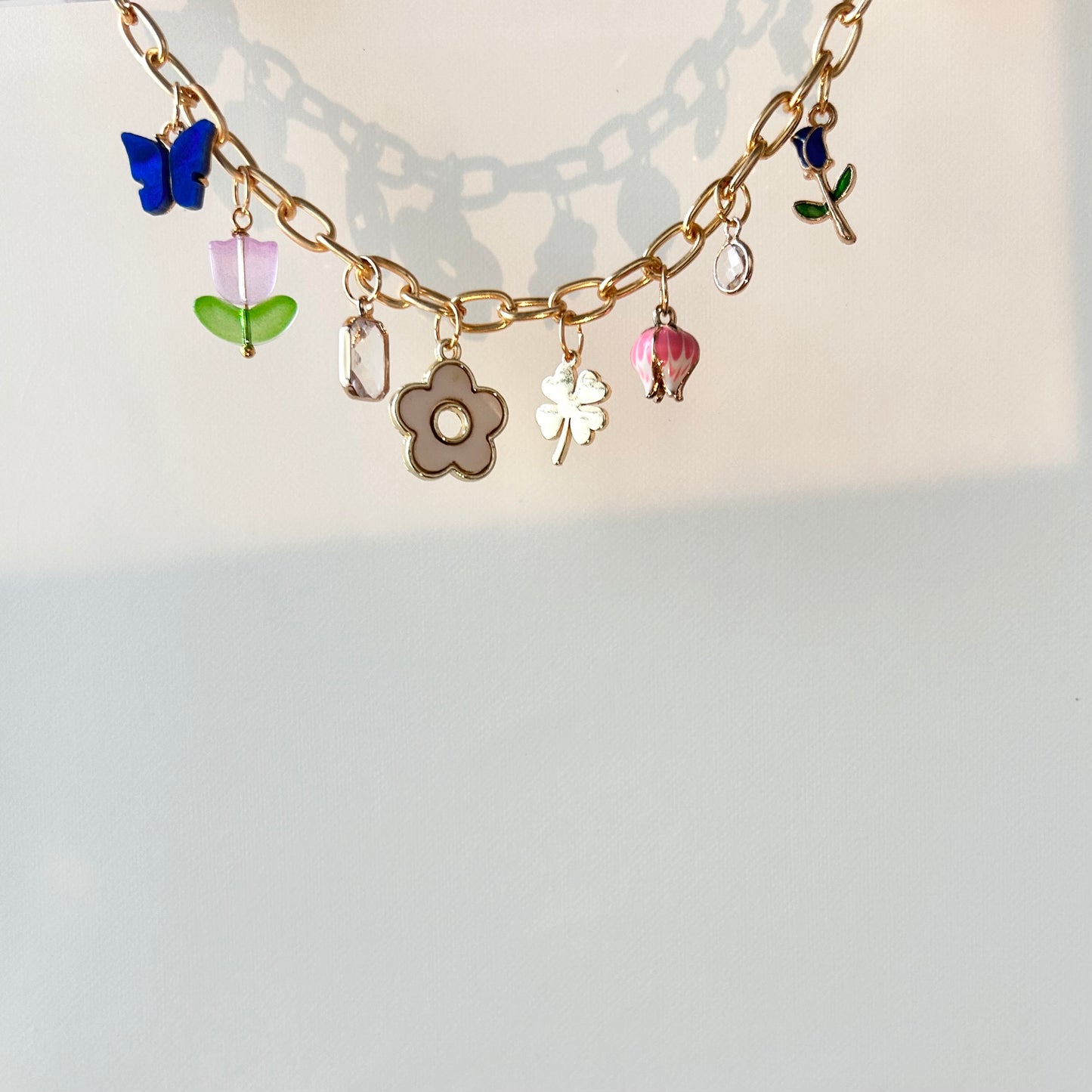 Flowers of the World Pre-Made Charm Bracelet