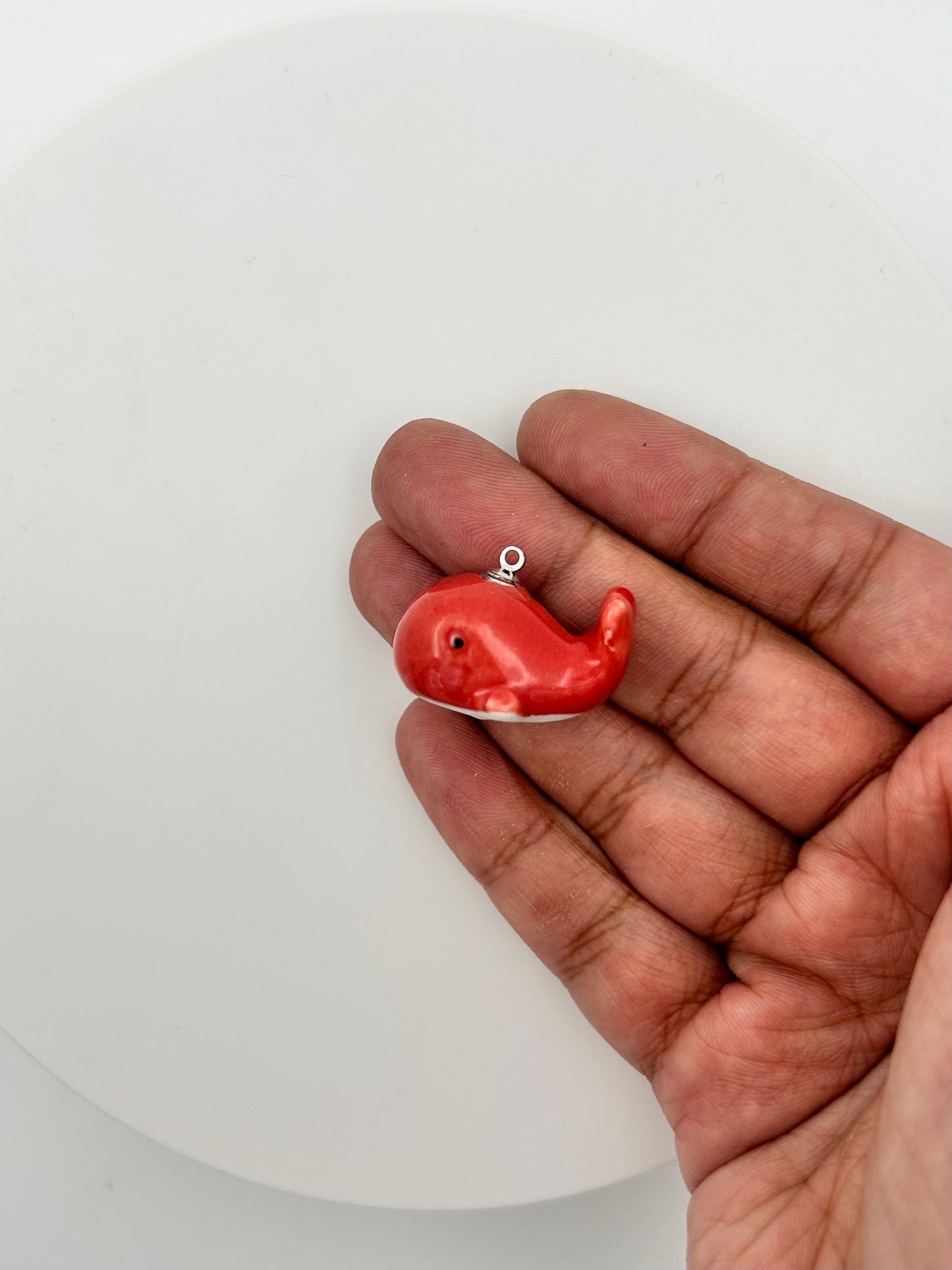 Red Whale Charm