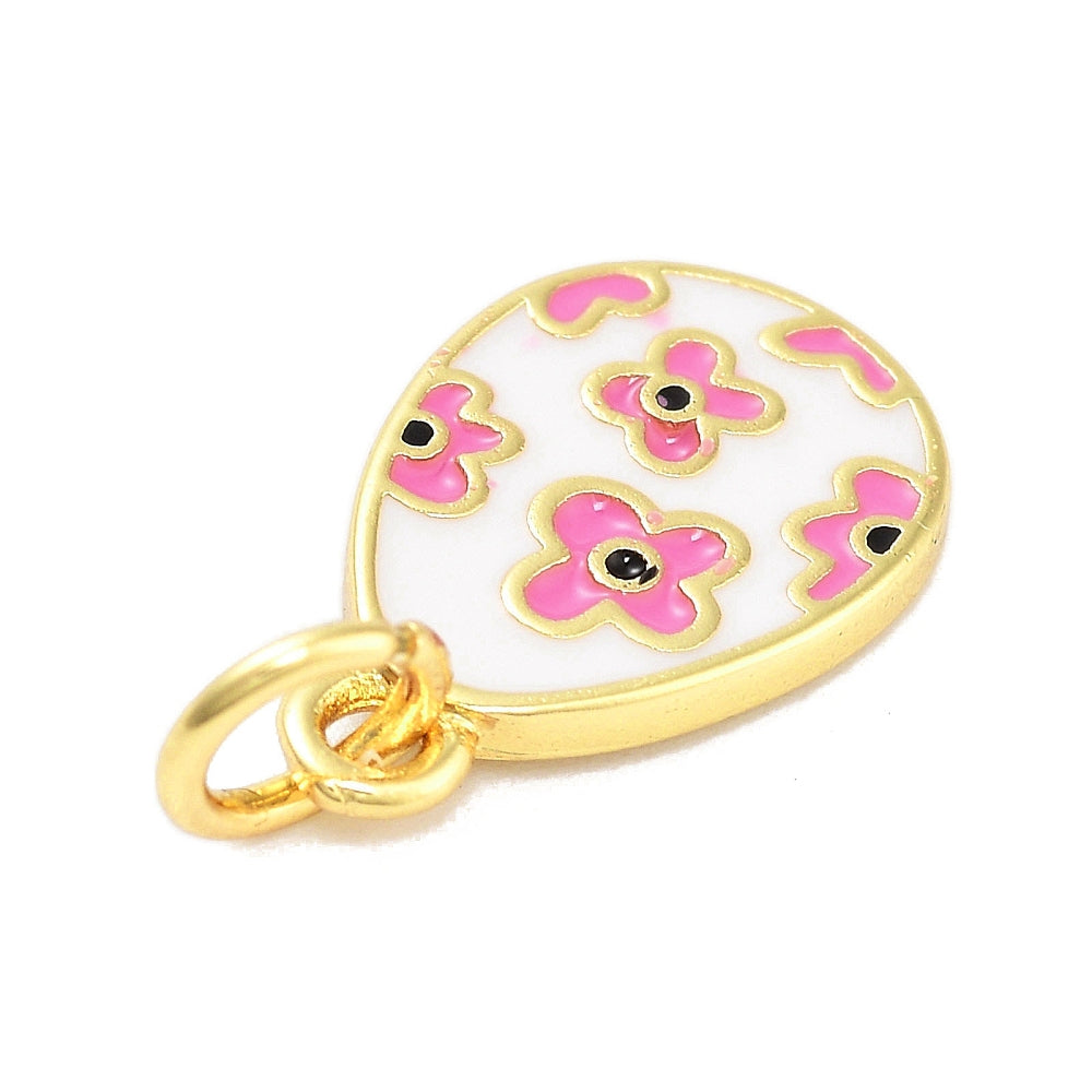 Drop with Flowers Charm