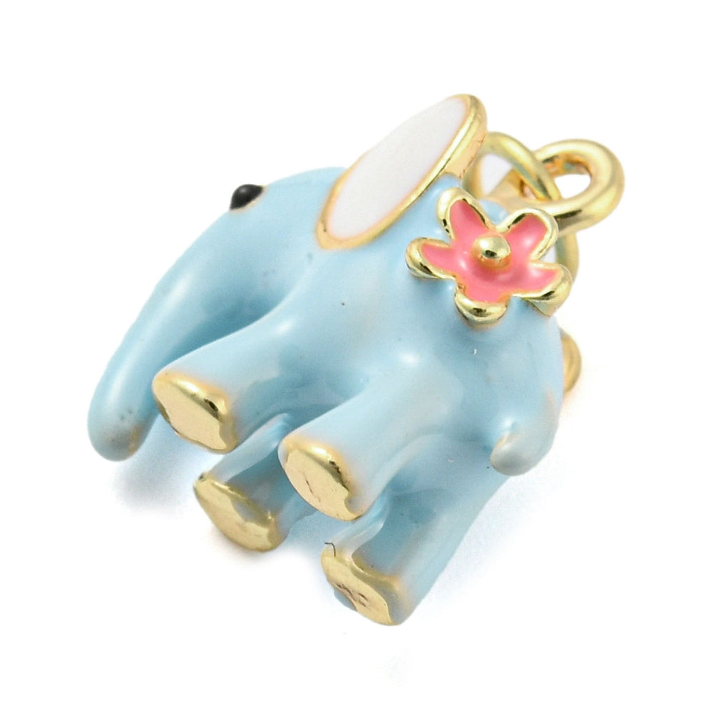 Blue Elephant Charm