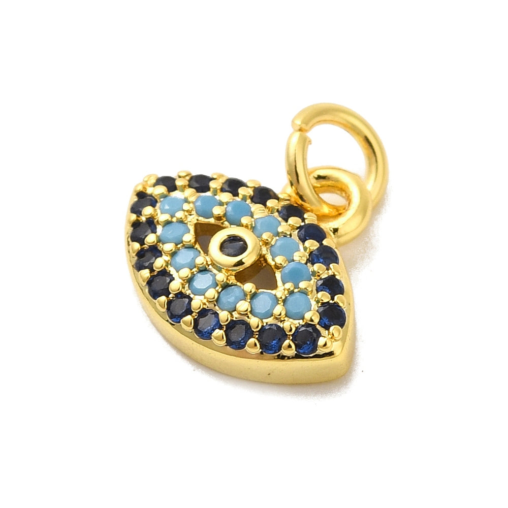 Rhinestone Evil Eye Charm