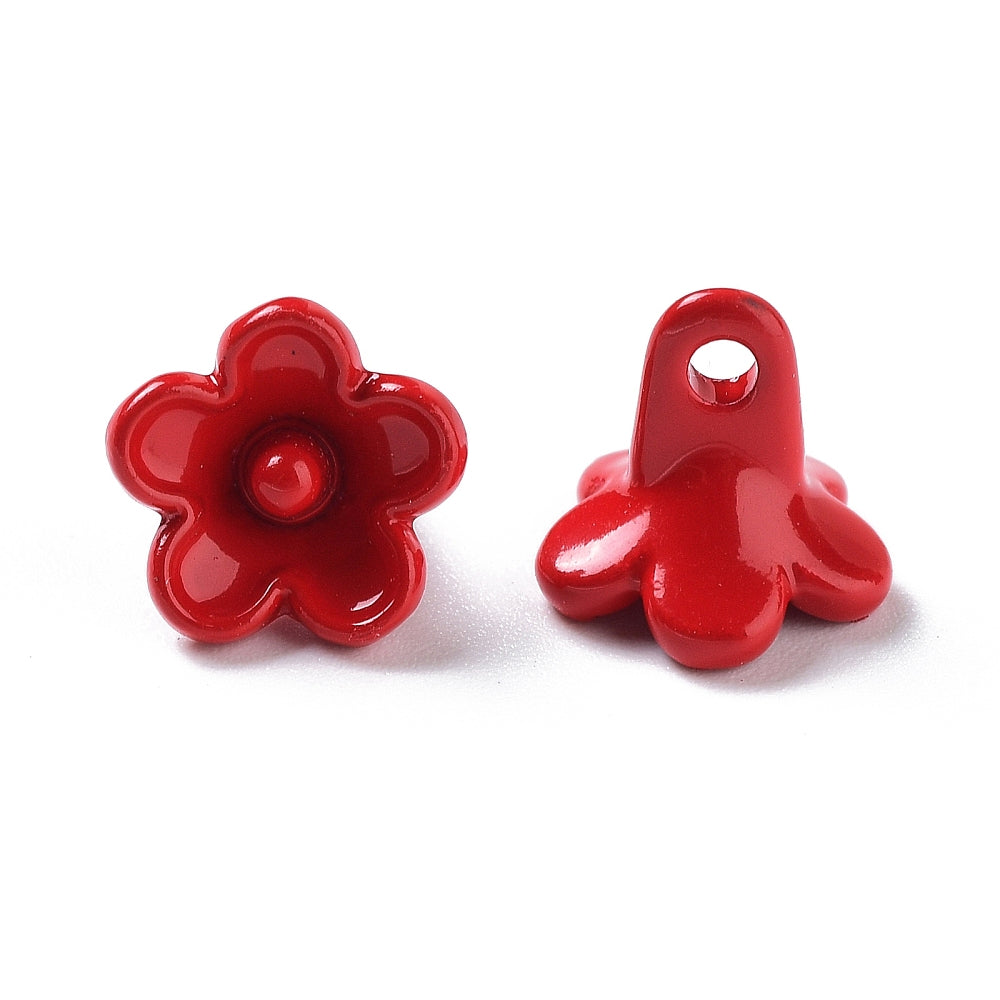 Red Flower Charm