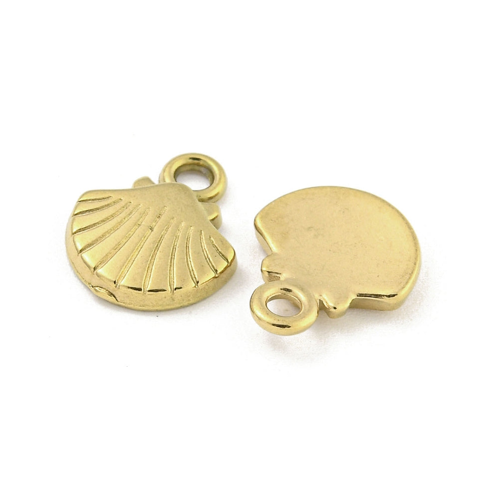 Gold Shell Charm