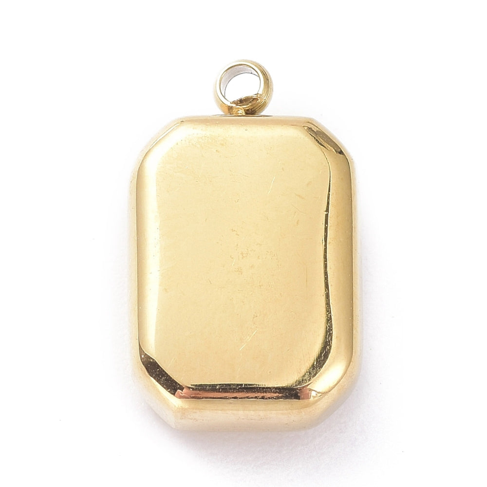 Dainty Rectangular Stone Charm